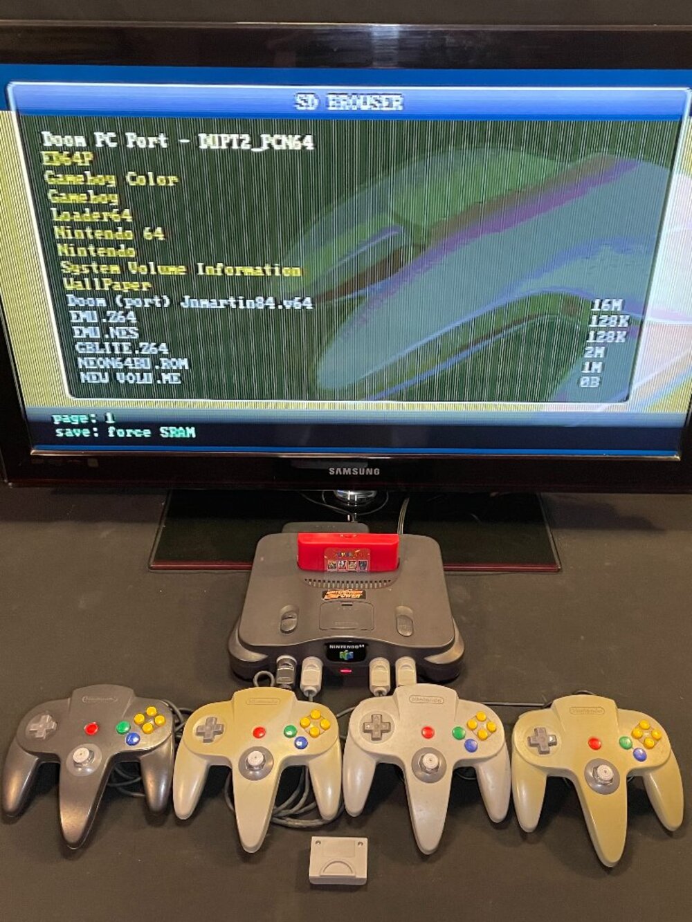 Nintendo 64 N64 HDMI With 4 Controllers And Accessories